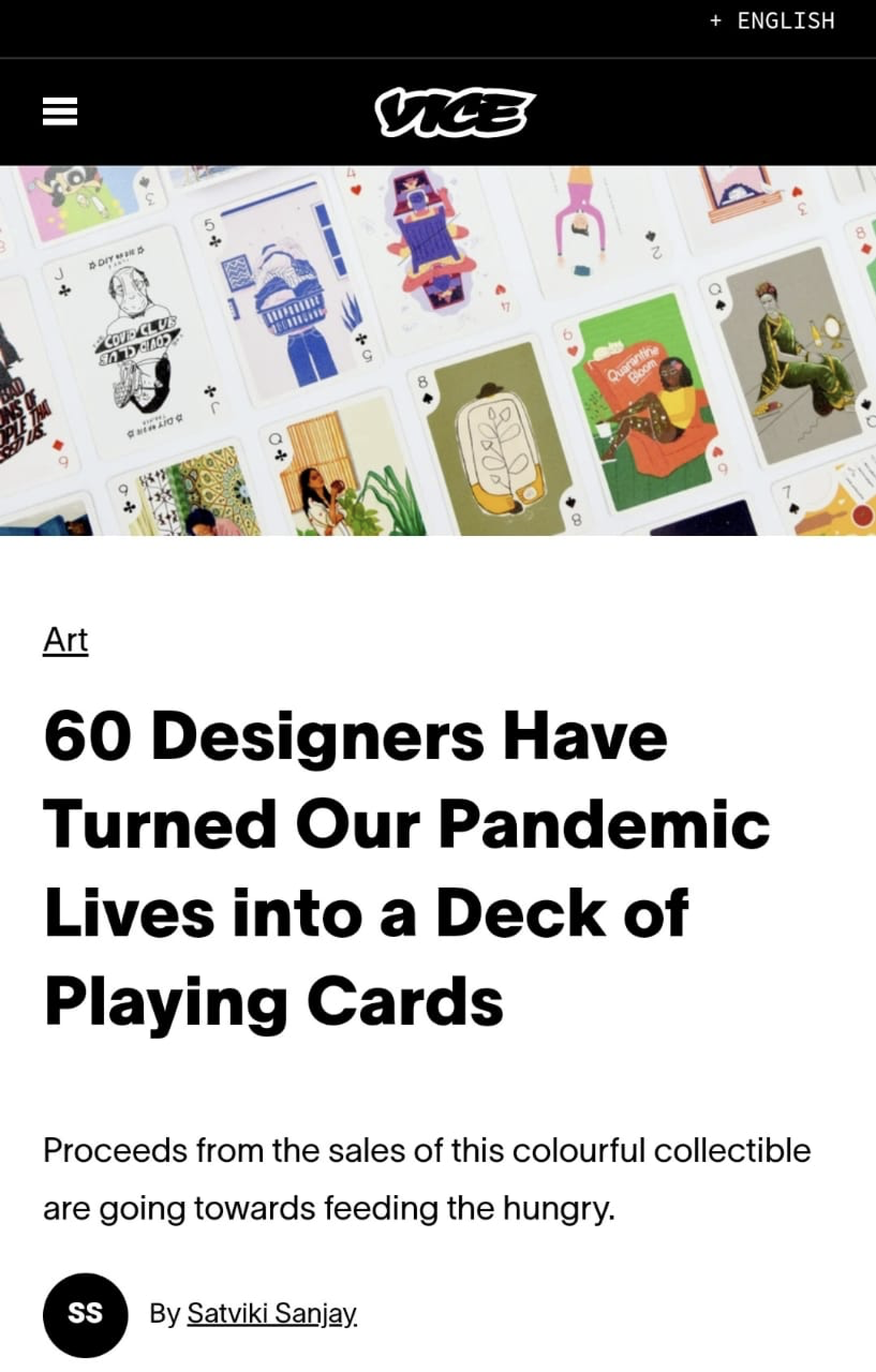 Cards for a Cause featured in Vice